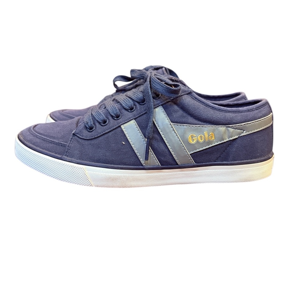 Gola Comet Plimsoll Soccer Sneakers Vegan Men’s Blue and Gray Sz 8
